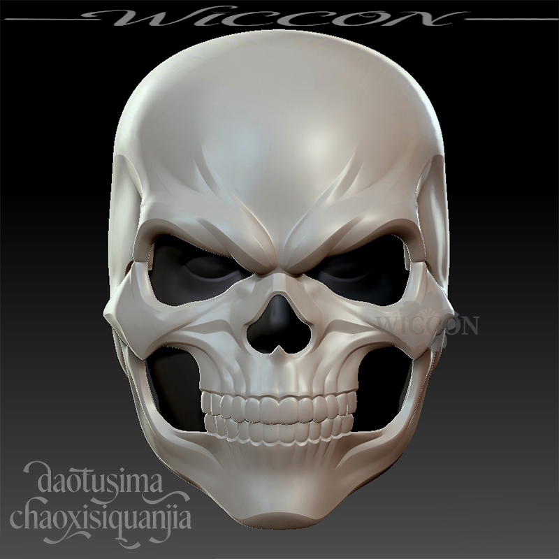 3D Printing Mask - Maschera Casco Teschio Stampata in 3D