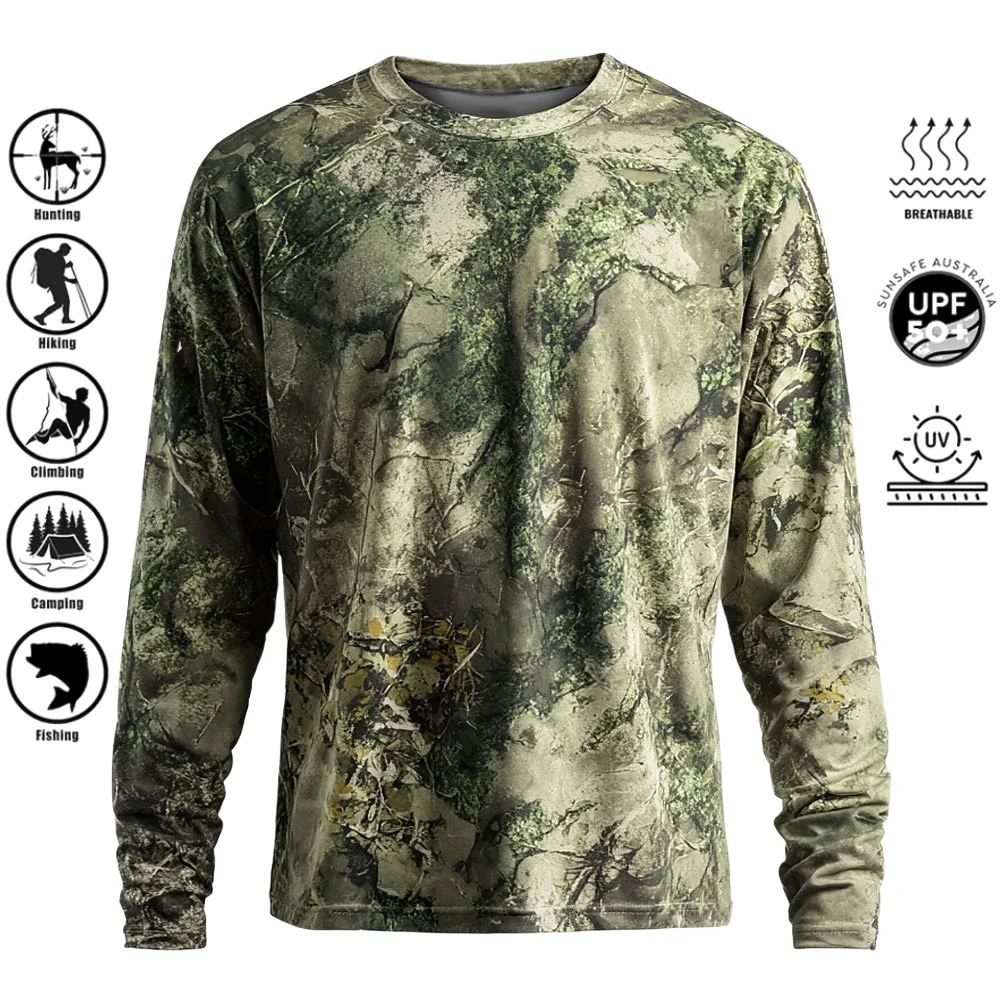 3D Printing Custom - T-shirt da uomo a maniche lunghe